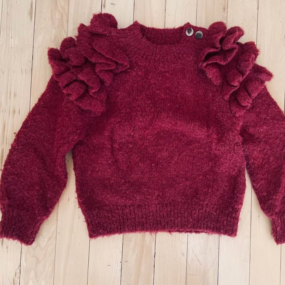 Misha and Puff kids ruffle sweater